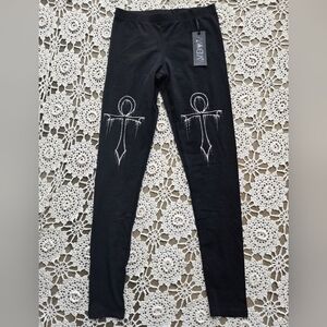 NWT Dolls Kill Widow Ever After Leggings | Goth